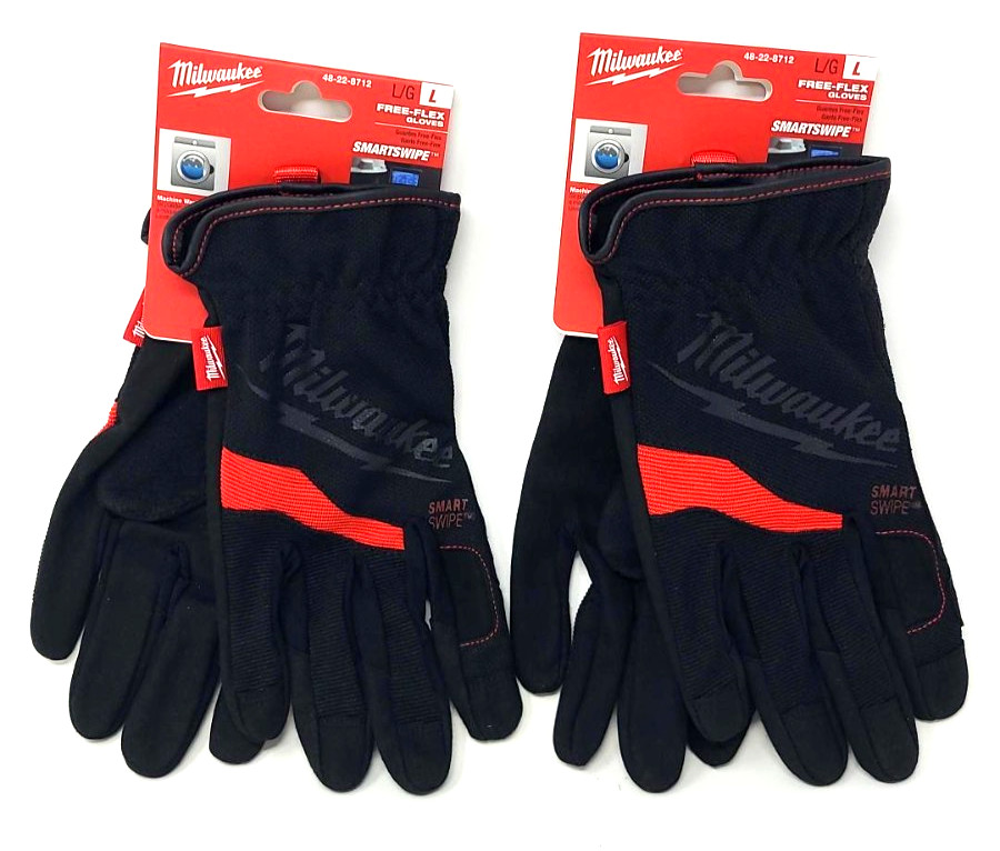 Milwaukee 48-22-8712W Free-Flex Work Gloves - L (2 Pack)