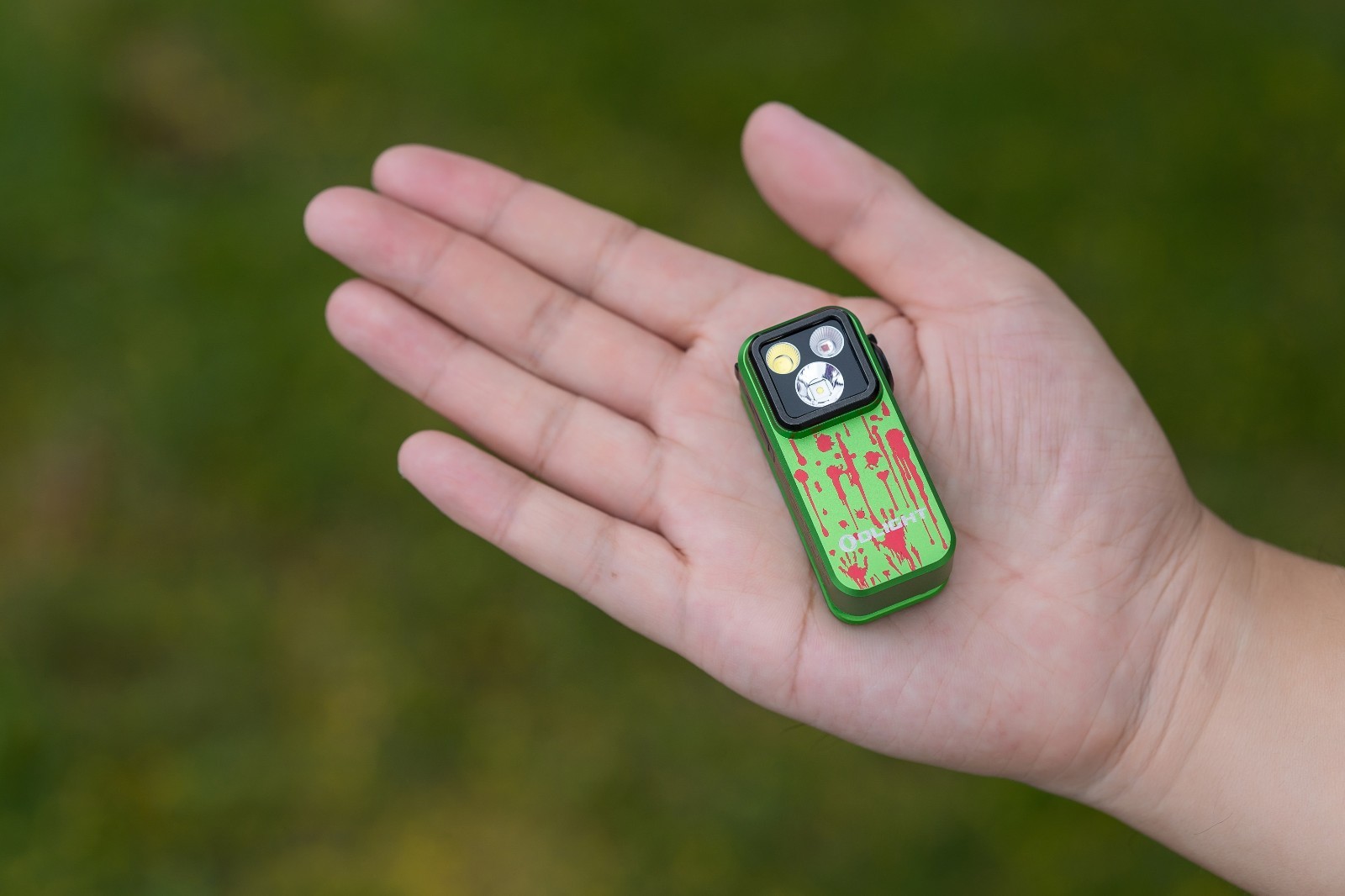 Olight Oclip Pro Zombie Green Clip-On Flashlight Red Light New