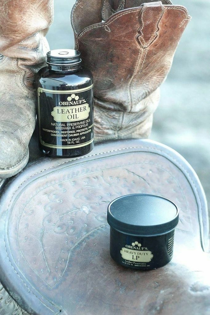 OBENAUF'S HEAVY DUTY LP LEATHER PRESERVATIVE , 8 OZ. JAR - BRAND NEW
