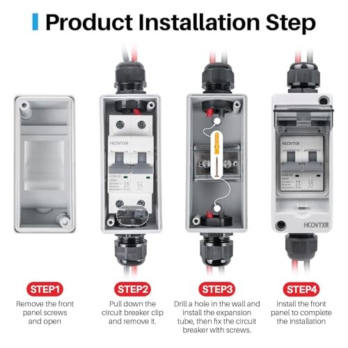 Solar Panel Disconnect Switch 63A 1000V DC PV Disconnect Switch 63Amp 1000VDC