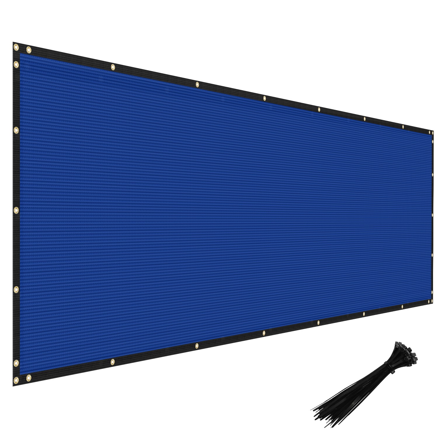 4' 5' 6' 8' Privacy Fence Screen Garden Windscreen Heavy Duty Shade Cover Blue