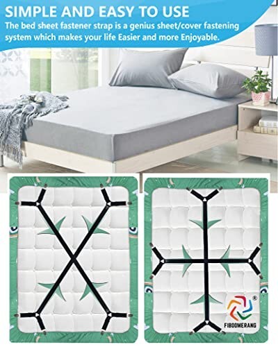 Bed Sheet Holder Straps Adjustable Sheet Stays Keepers With Elastic Bands