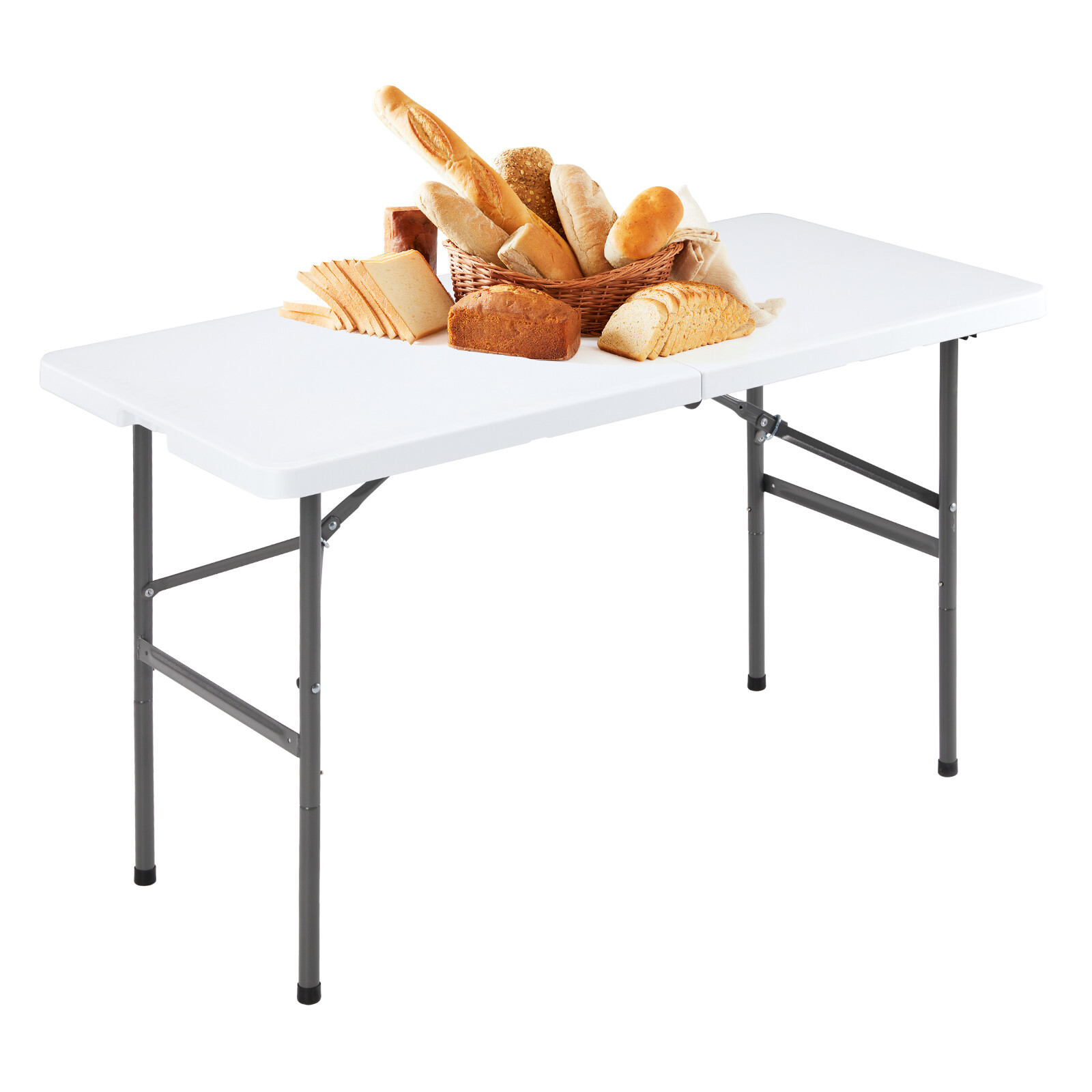 Heavy Duty 8/6/4 Folding Table: Portable, 300lbs Capacity, Ideal for Home, Party