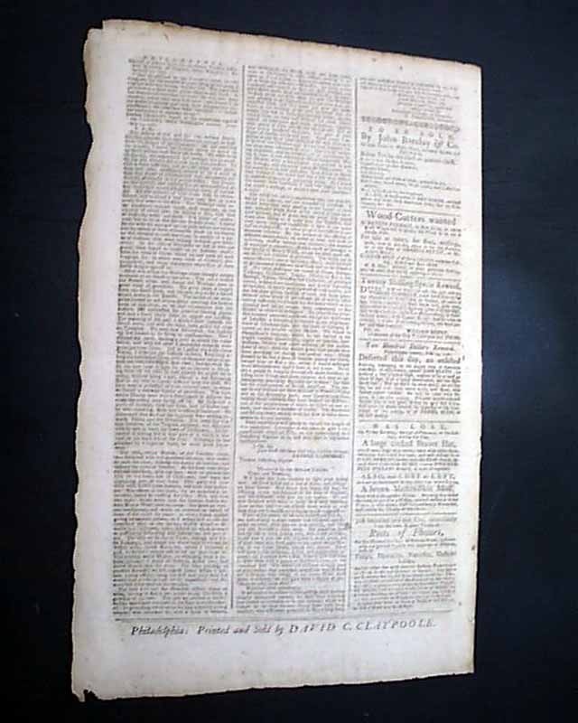 AMERICAN REVOLUTIONARY WAR Benedict Arnold John Andre Cowpens SC 1781 Newspaper