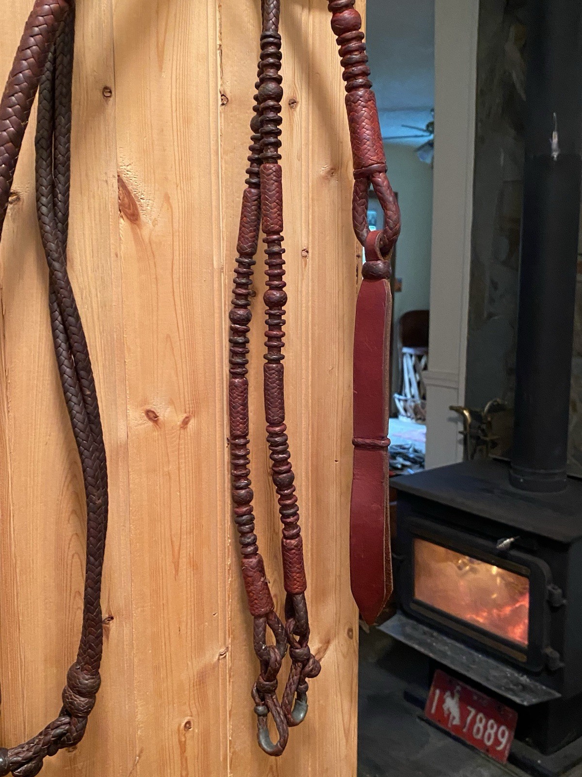 Vintage Handmade Western Romel - Romal Braided Reins California Style Kangaroo?