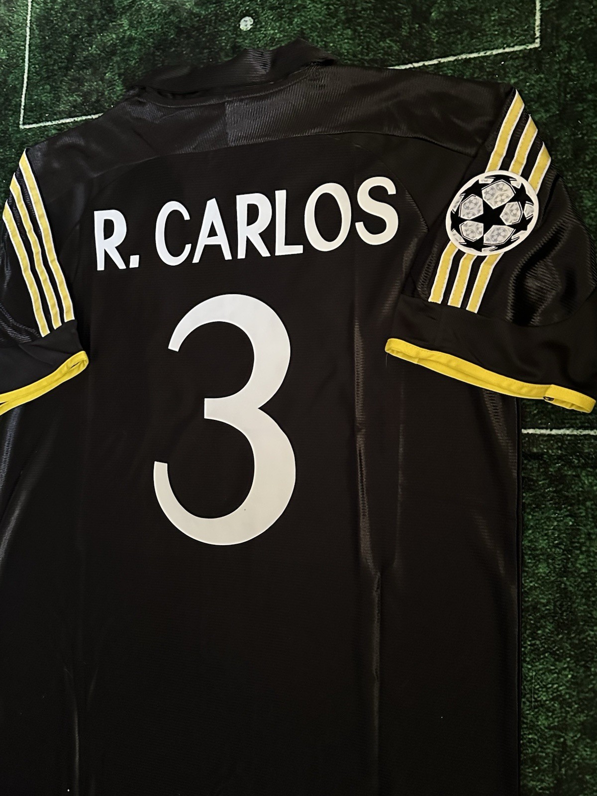 Real Madrid Roberto Carlos 99/00 Retro Throwback Reissue Player Fit XXL Jersey