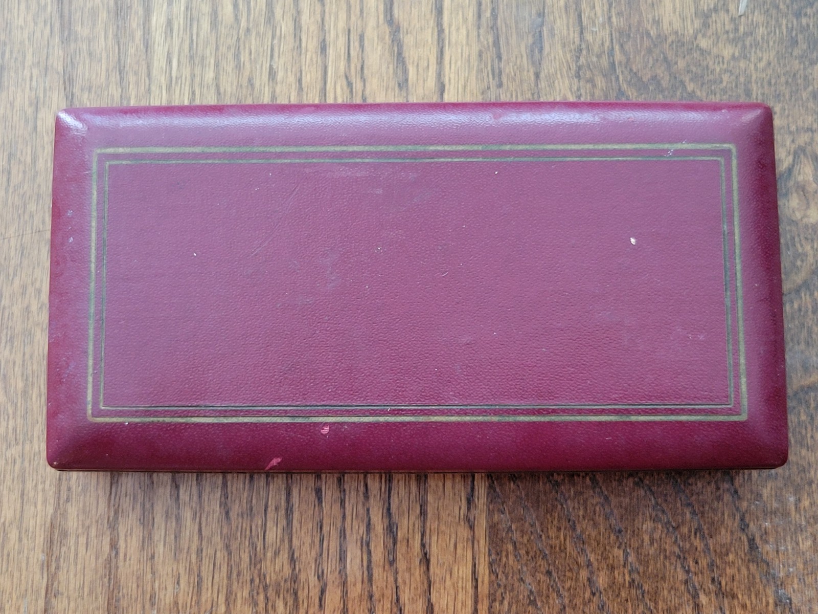 Vintage Coats & Clark's O.N.T. Sewing Box Burgundy Faux Leather Storage Case