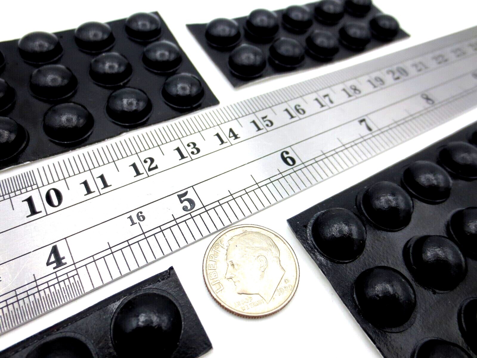 Stick on Rubber Feet for Computer Laptop Electronics Kitchen Appliance 7/16" Pad