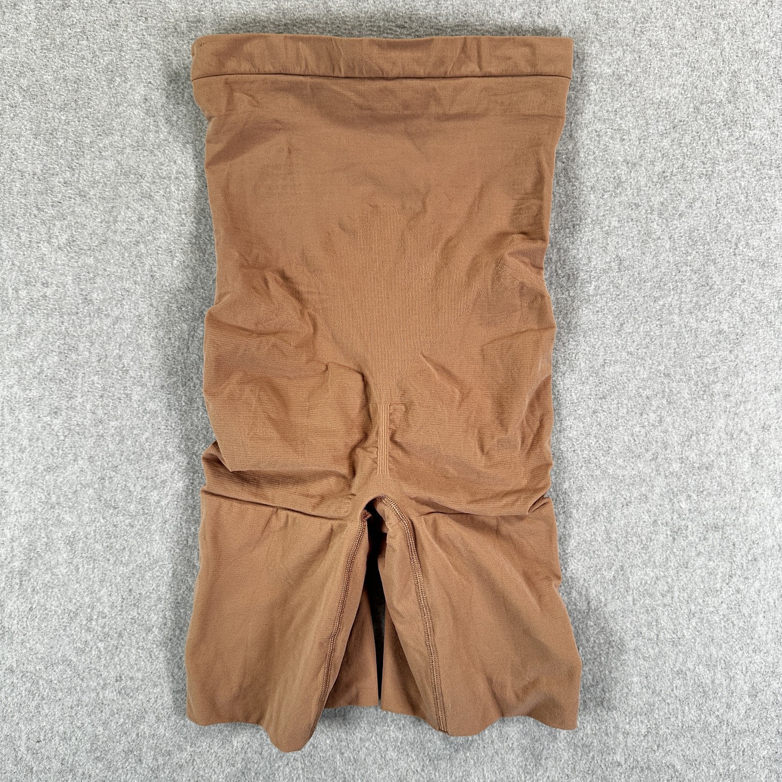 Spanx Shapewear Shorts Womens XL Brown High Waisted Power Series Control