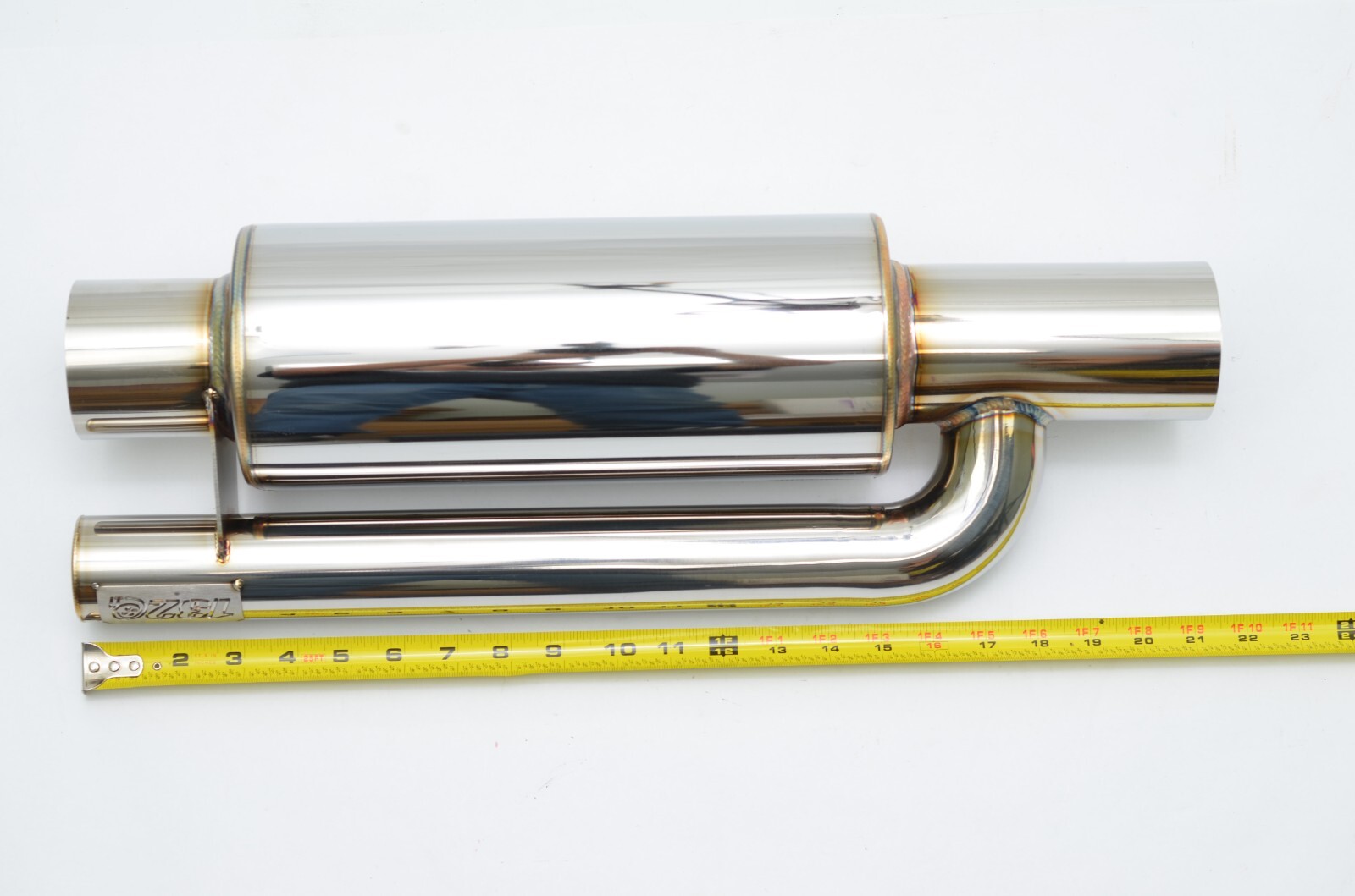 1320 Performance ultra quiet SHORT QW resonator muffler universal 3" inlet out