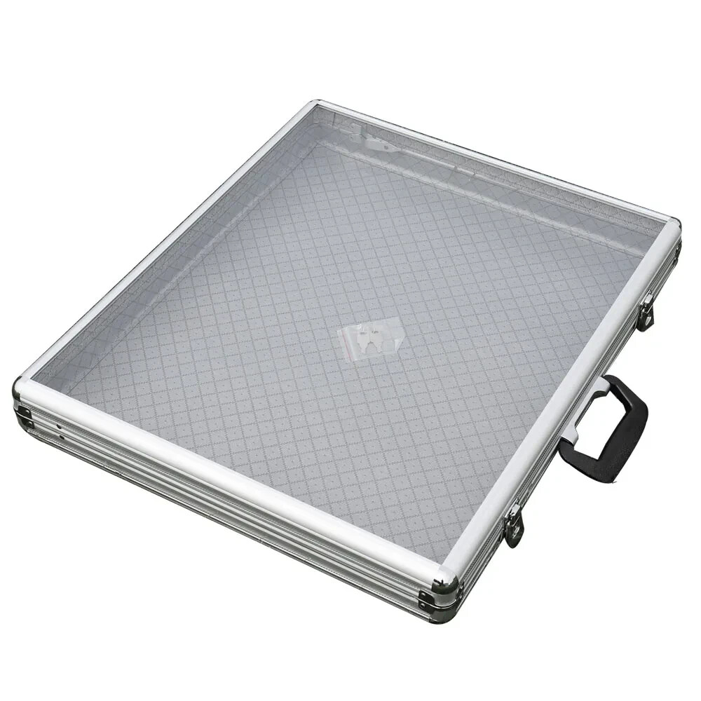 Aluminum Tempered Glass Portable Display Case - 2 Sizes Available