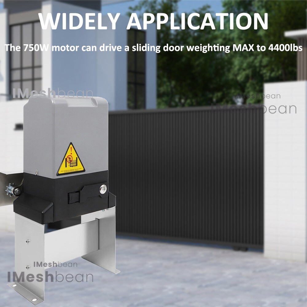 4400lbs Electric Automatic Sliding Gate Opener Motor APP+Keypad+4 Remote Control