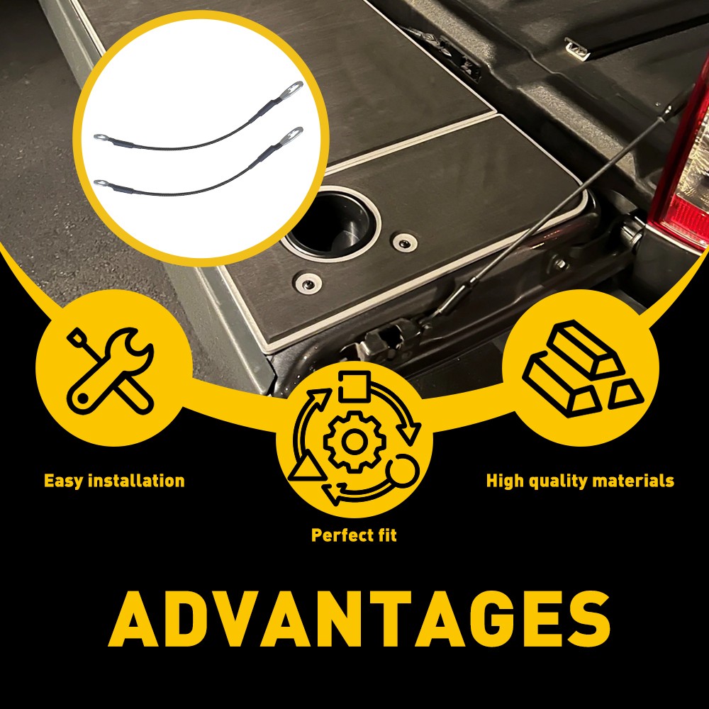 NEW Tailgate Tail Gate Cables Pair Set for 1998-2004 Nissan Frontier 904608B400