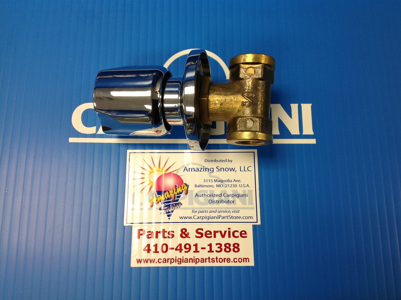 Carpigiani Parts Batch Freezer LB302 LB502 LB1002 202GRTX Water Faucet Compacta