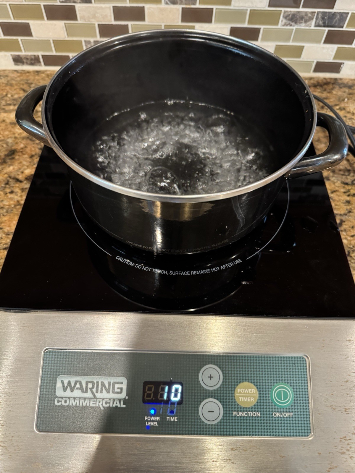 Waring Commercial WIH200 Single Induction Range Hot Plate Burner Timer Power Set