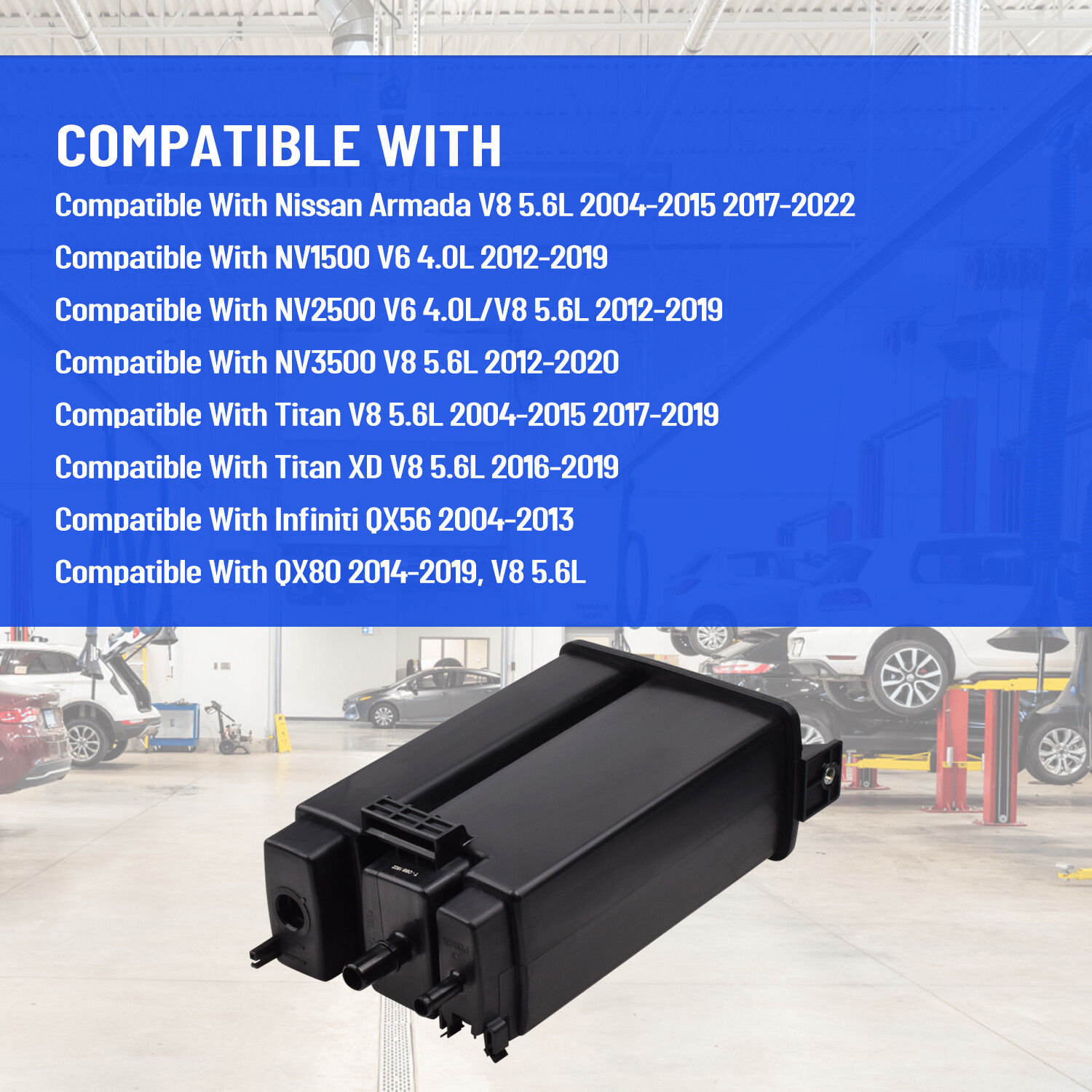 For Nissan Titan NV1500 Emissions Fuel Evap Vapor Charcoal Canister 149507S00A