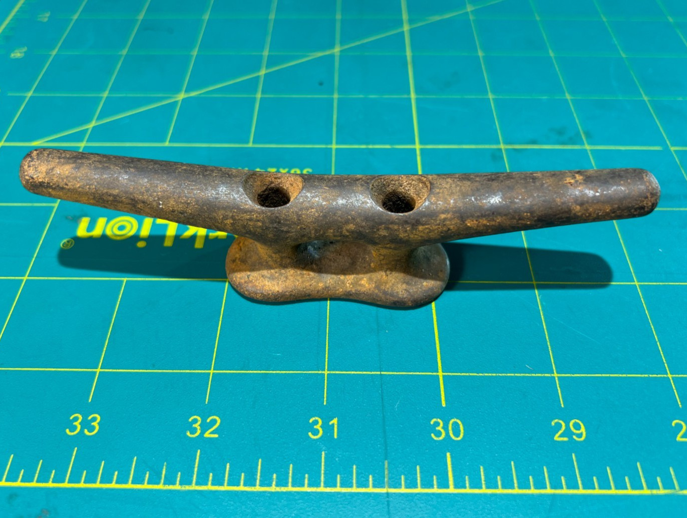 Antique Vintage Cast Iron Ship Boat Marine Cleat 5 1/2" x 15/16" 6.4 OZ