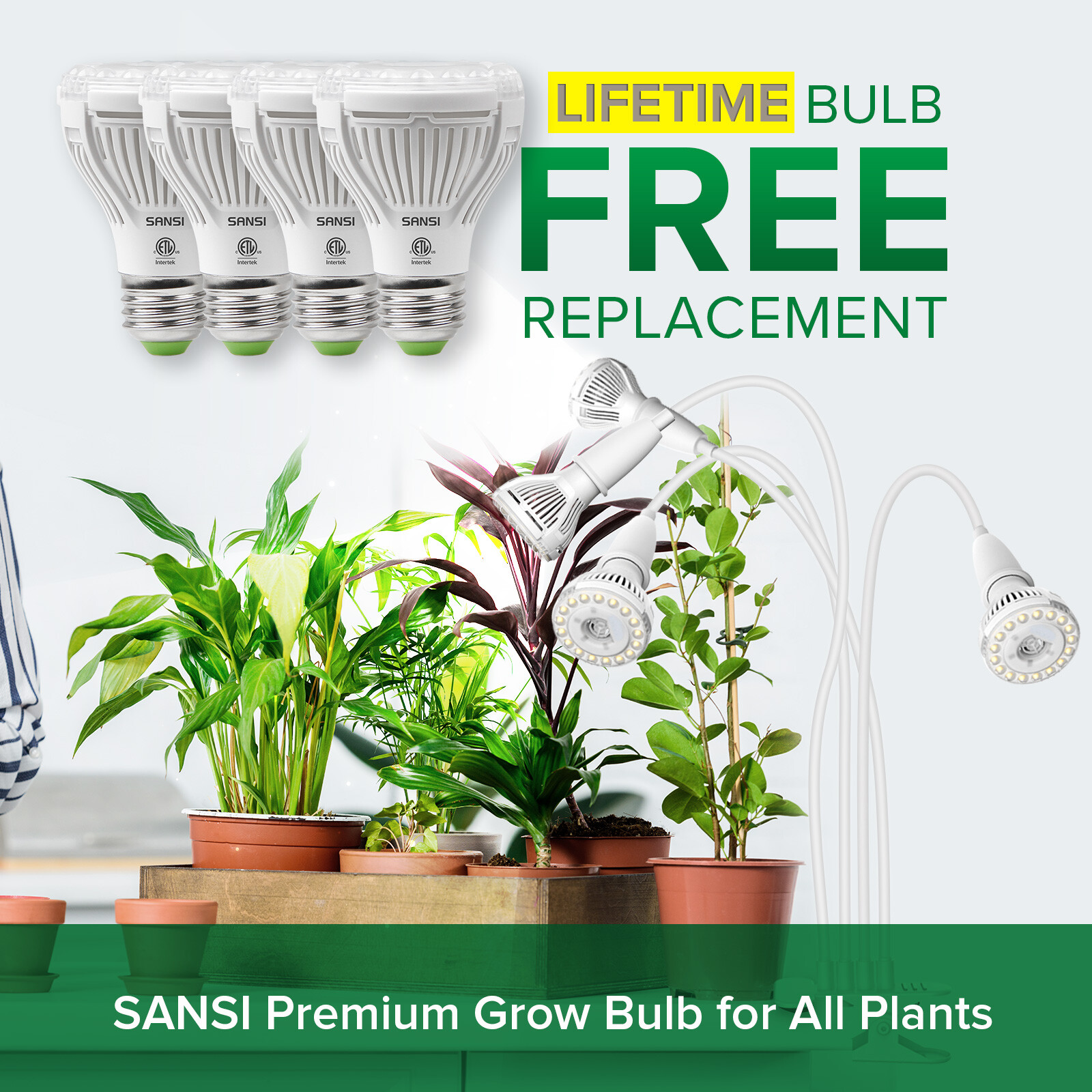 LED Grow Light Plant Growing Lamp Full Spectrum for Indoor Plants Hydroponics