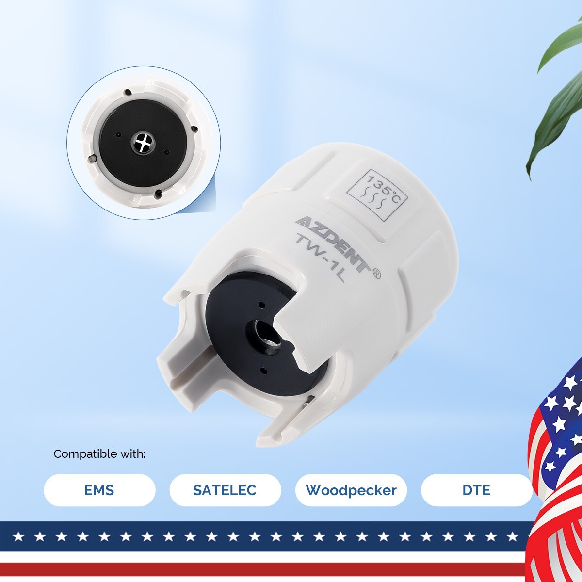 5X Dental Ultrasonic Piezo Scaler Tips Torque Wrench Key for NSK EMS SATELEC DTE