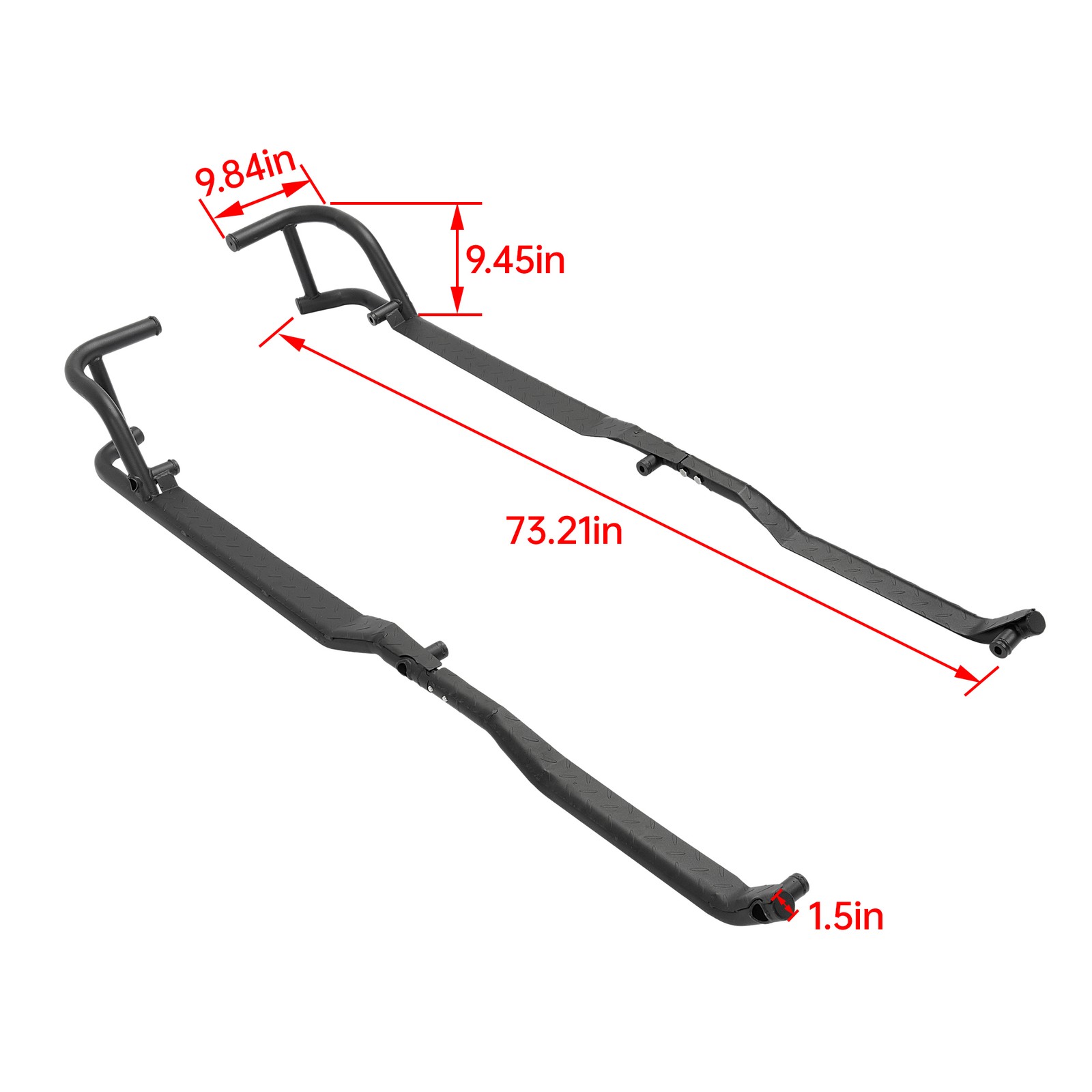 Rock Sliders 1 Pair Nerf Bars Side Steps for Polaris Ranger Crew XP 1000 2019-25