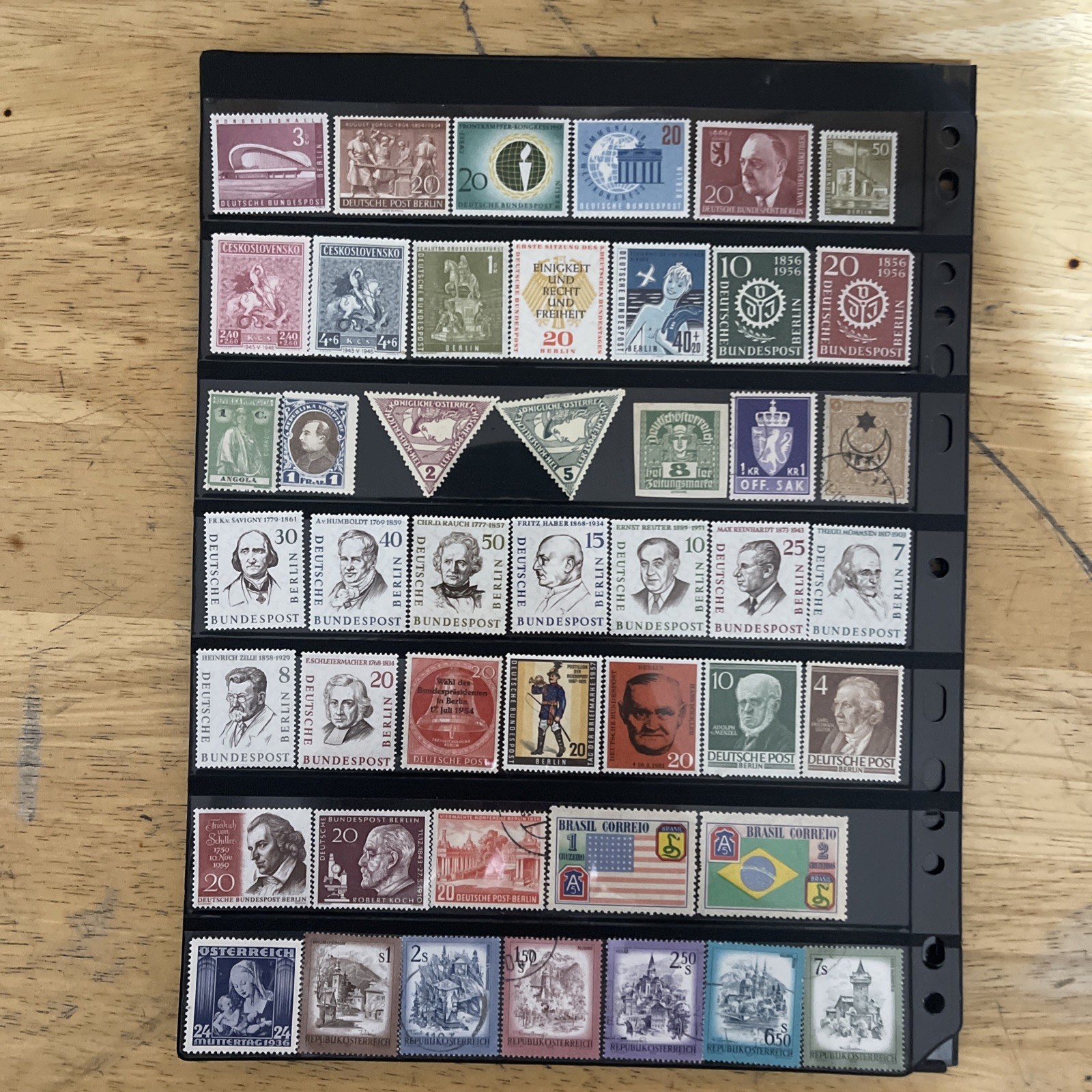 Lot of new and used stamps from all over the world. Off Paper.