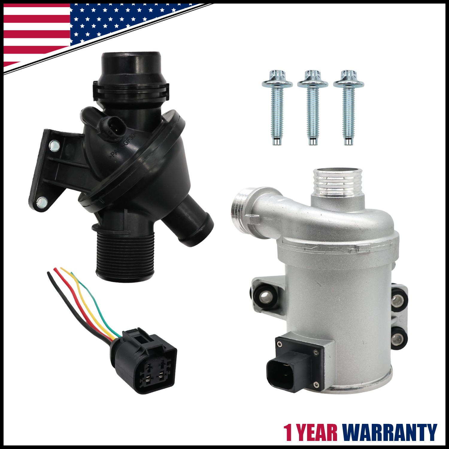 11517604027 Electric Water Pump w/ Thermostat for BMW 228i 328i 428i 528i X1 X3