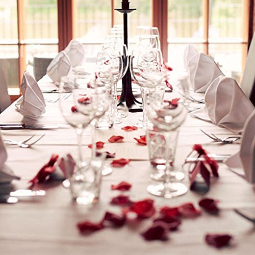 3000PCS Petalos De Rosa Rojo PÃ©talos de seda de flores artificiales Rojo oscuro