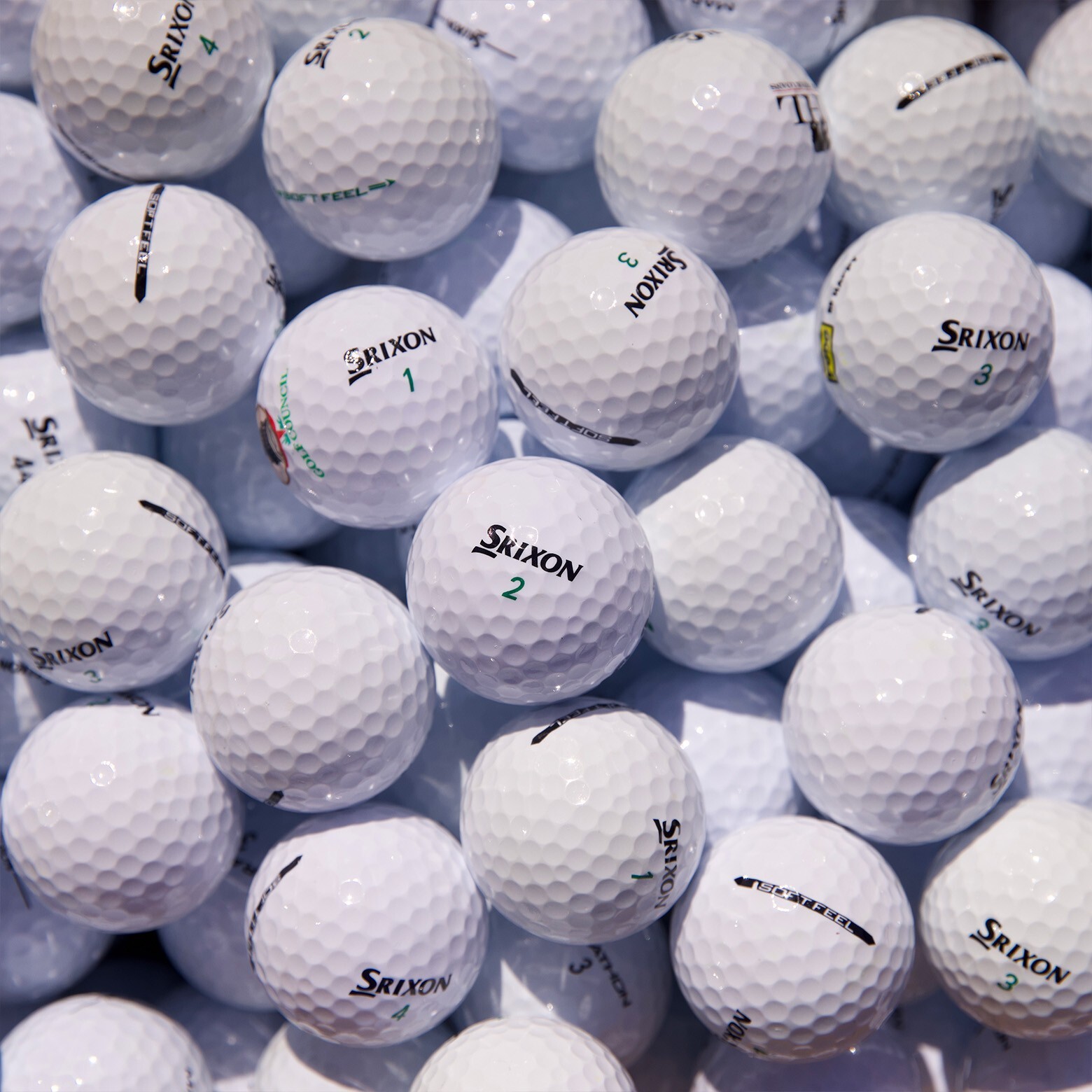 48 Srixon Soft Feel Used Golf Balls Near Mint 5A/4A Quality FREE SHIPPING!