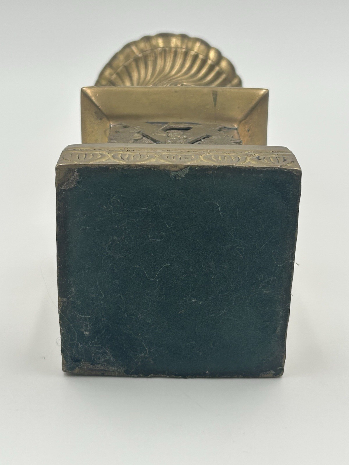 Antique Brass "Tyneside Scottish" Regimental Urn Bookend