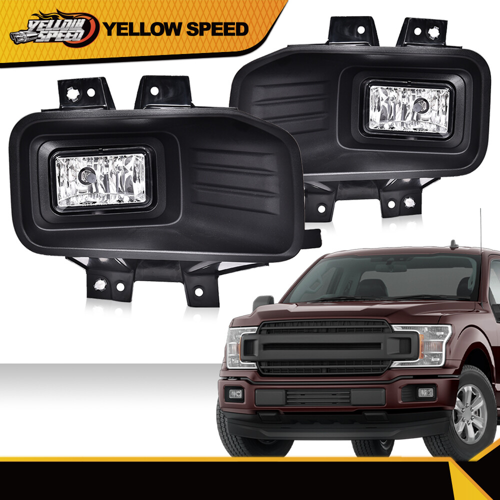 Fit For Ford F150 Pickup 18-20 Right Left Halogen Fog Lights Driving Lamps Pair