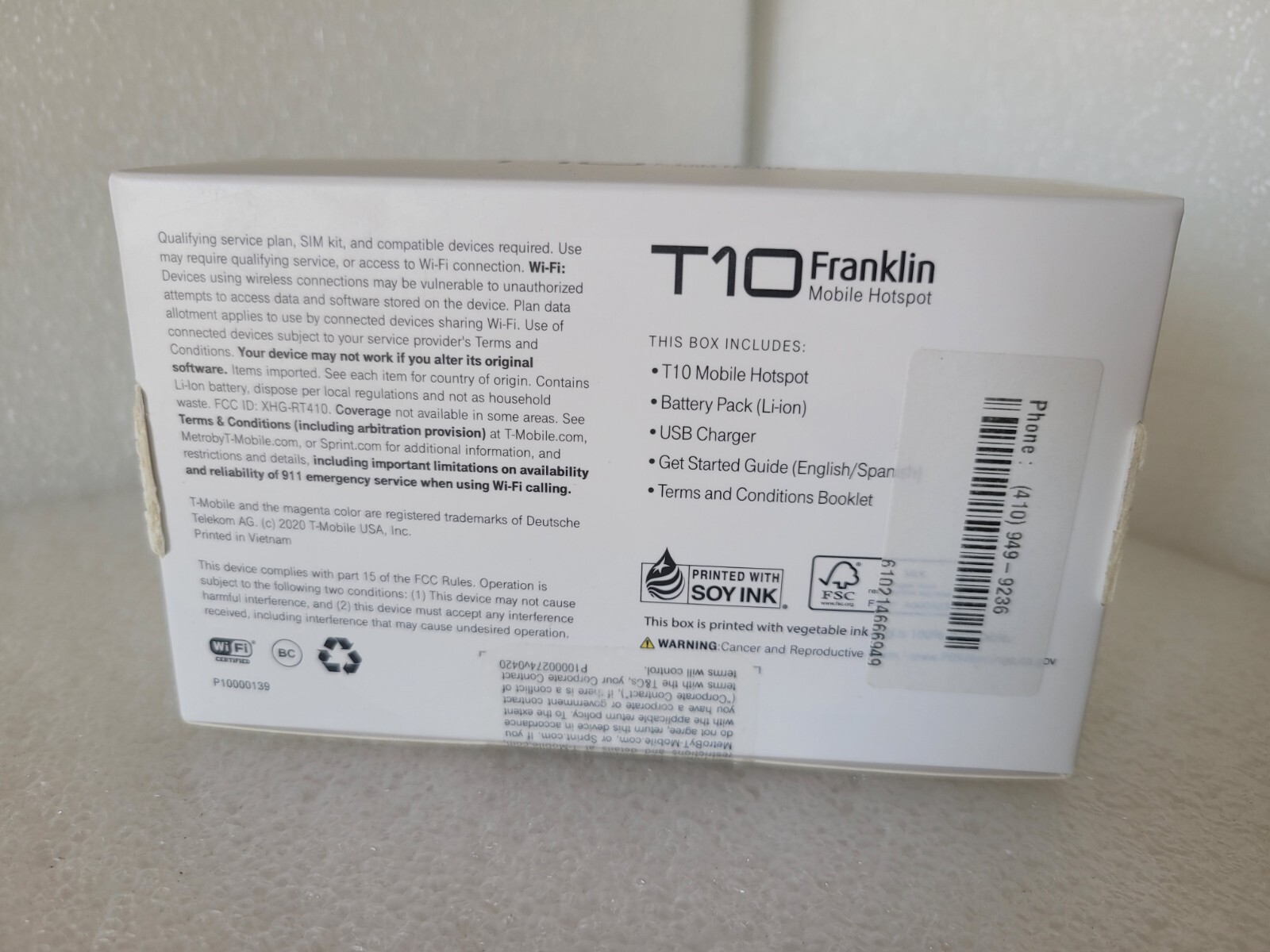 T-Mobile T10 Franklin Mobile Hotspot Device, Brand New in Box