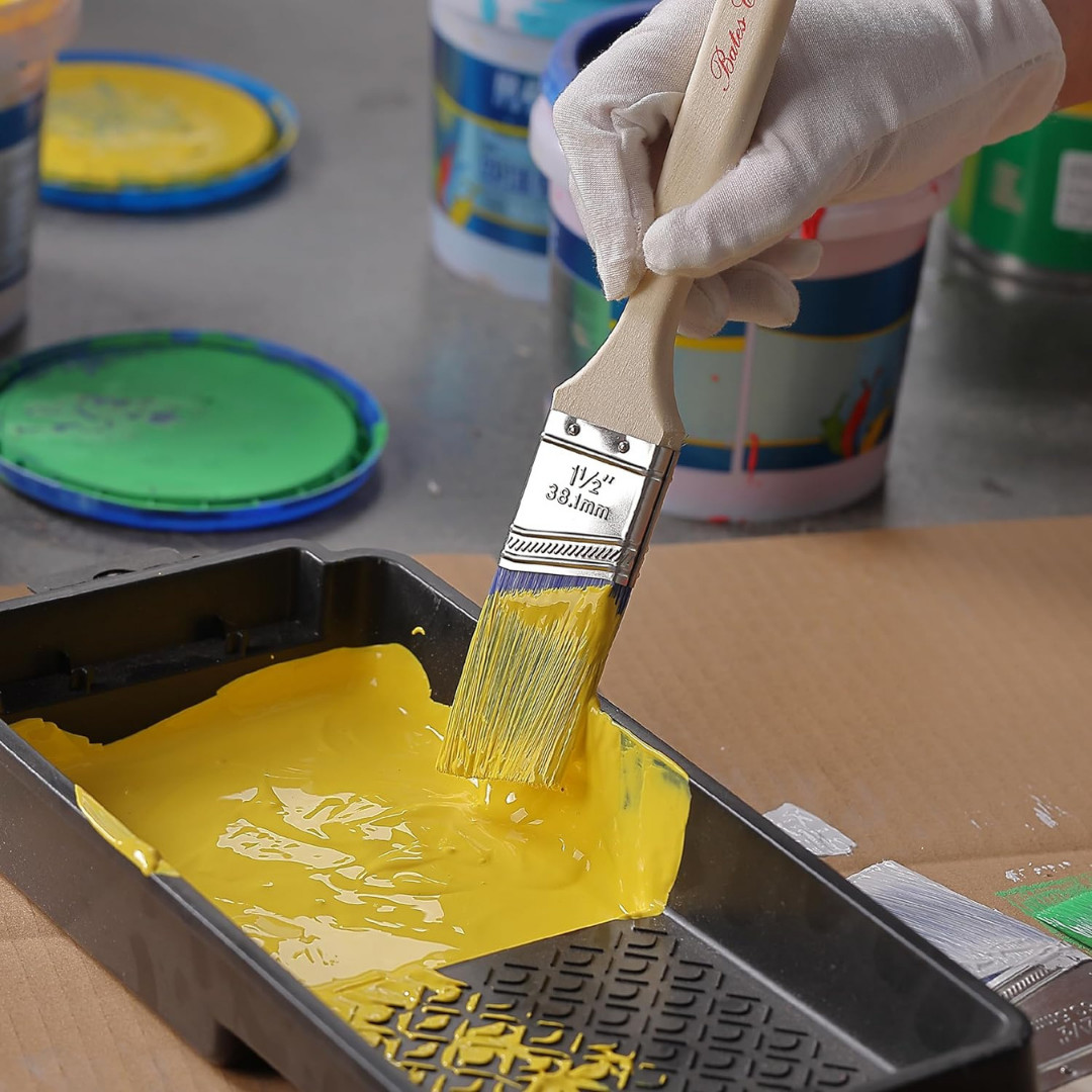 Paint Brushes 6-Pack Angle Brushes in Assorted Sizes for All Latex and Oil Paint