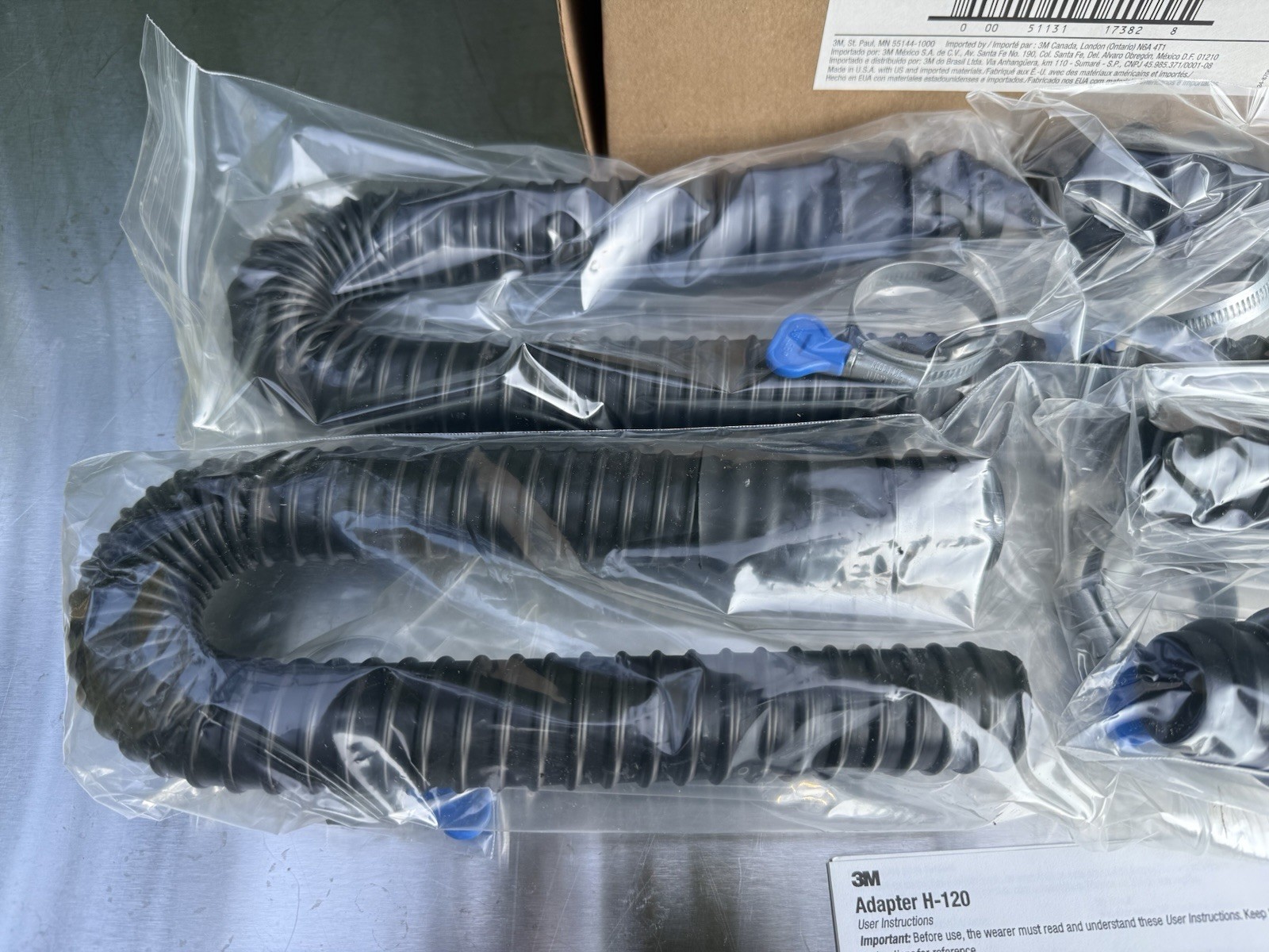 Pack Of 4 - 3M H-120 PAPR Respirator Breathing Tube Connection Adapter *New