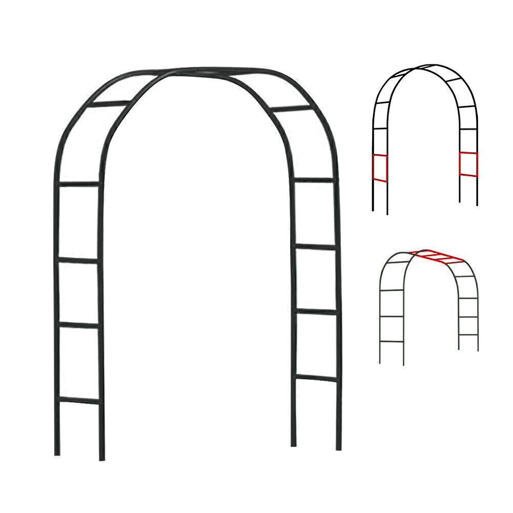 2.4M Wedding Arch Metal Garden Arch Garden Arbor Trellis For Climbing Plants