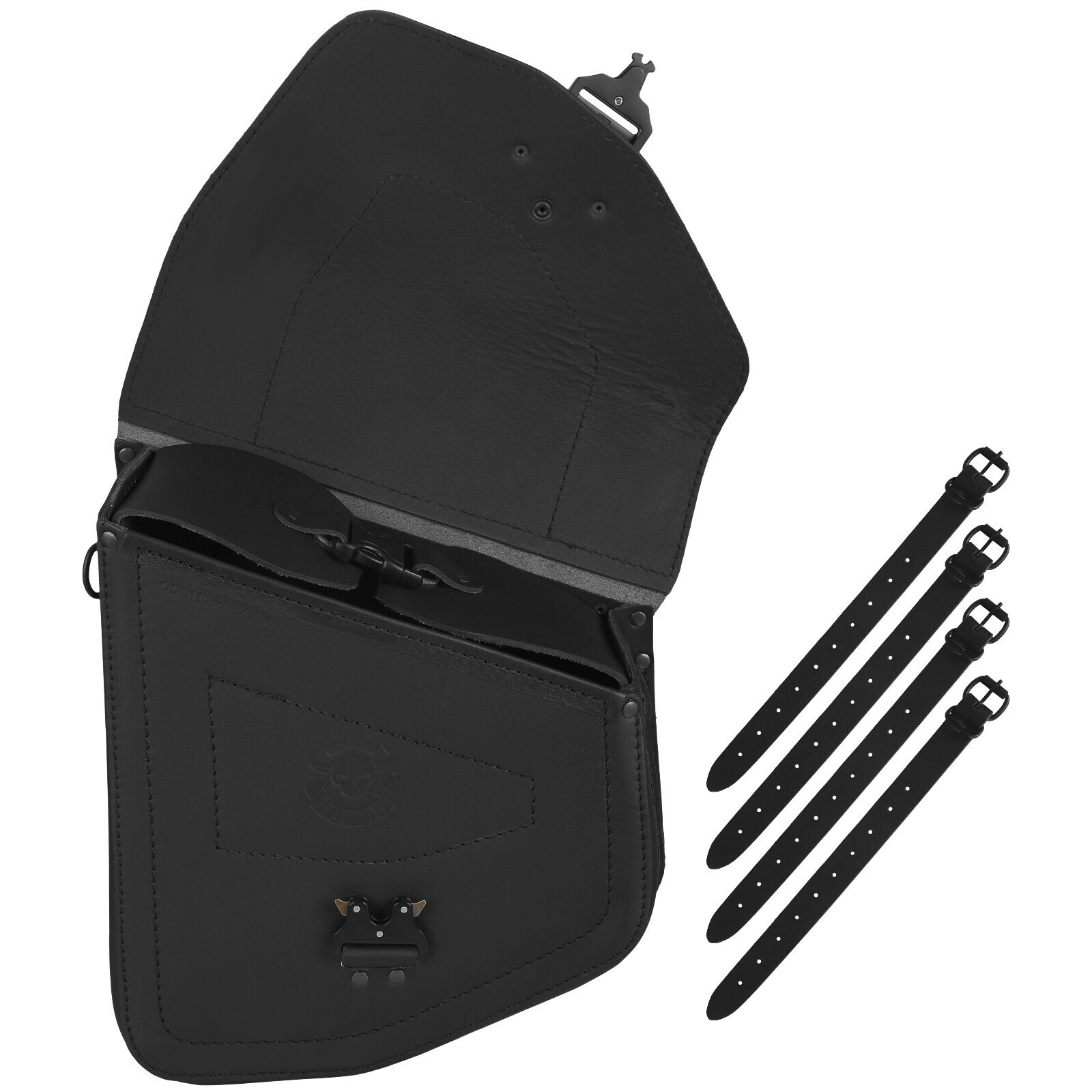 Swing Bag Odin Blackline + Soft XS 2018 Holder Compatible With Harley Davidson