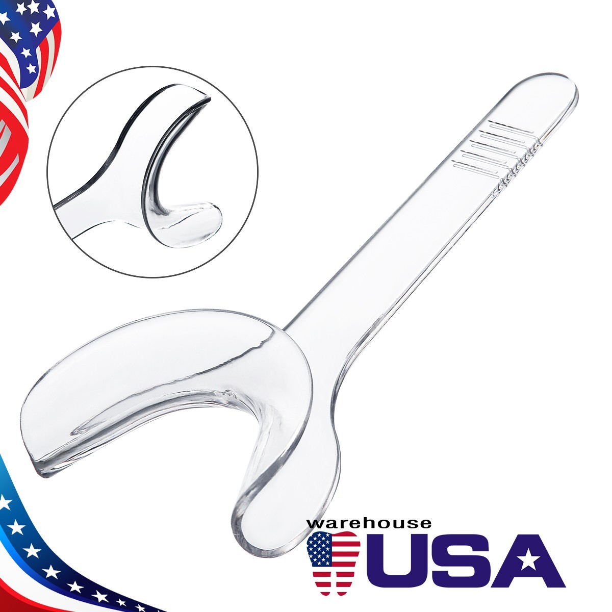 10Pcs Dental Transparent Mouth Opener Lip Cheek Retractor Mouth Spreader