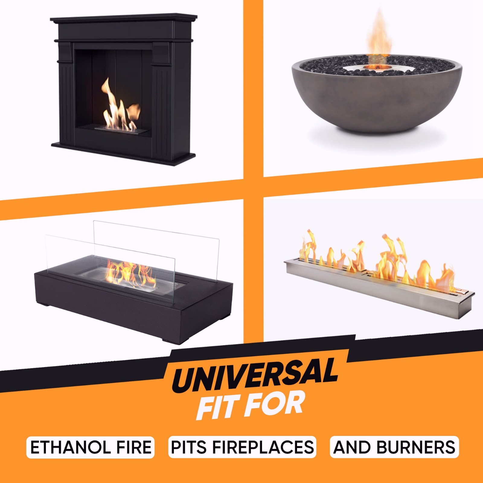 Bioethanol Fireplace Fuel 96 pcs – Clean Burning Ethanol Fuel