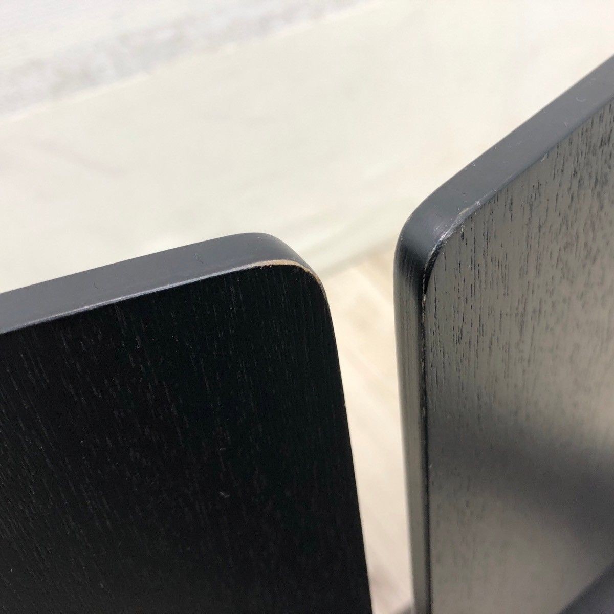 Tendo Mokko Japanese Zaisu Floor Chairs T-5812MR BX Black Set of 2 Stackable