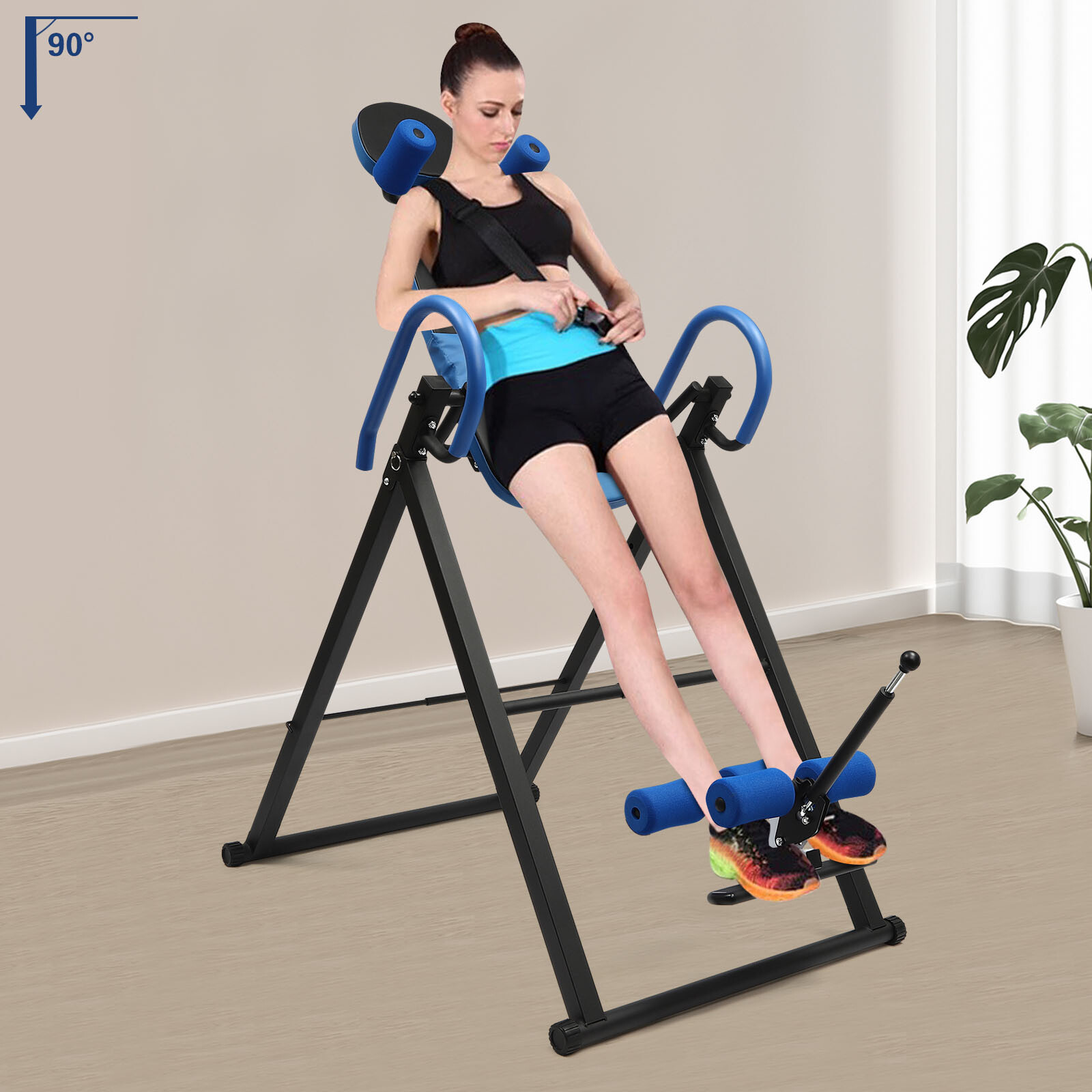 Therapy Pad Back Pain Relief Fitness Inversion Table Teeter Stretcher Machine US