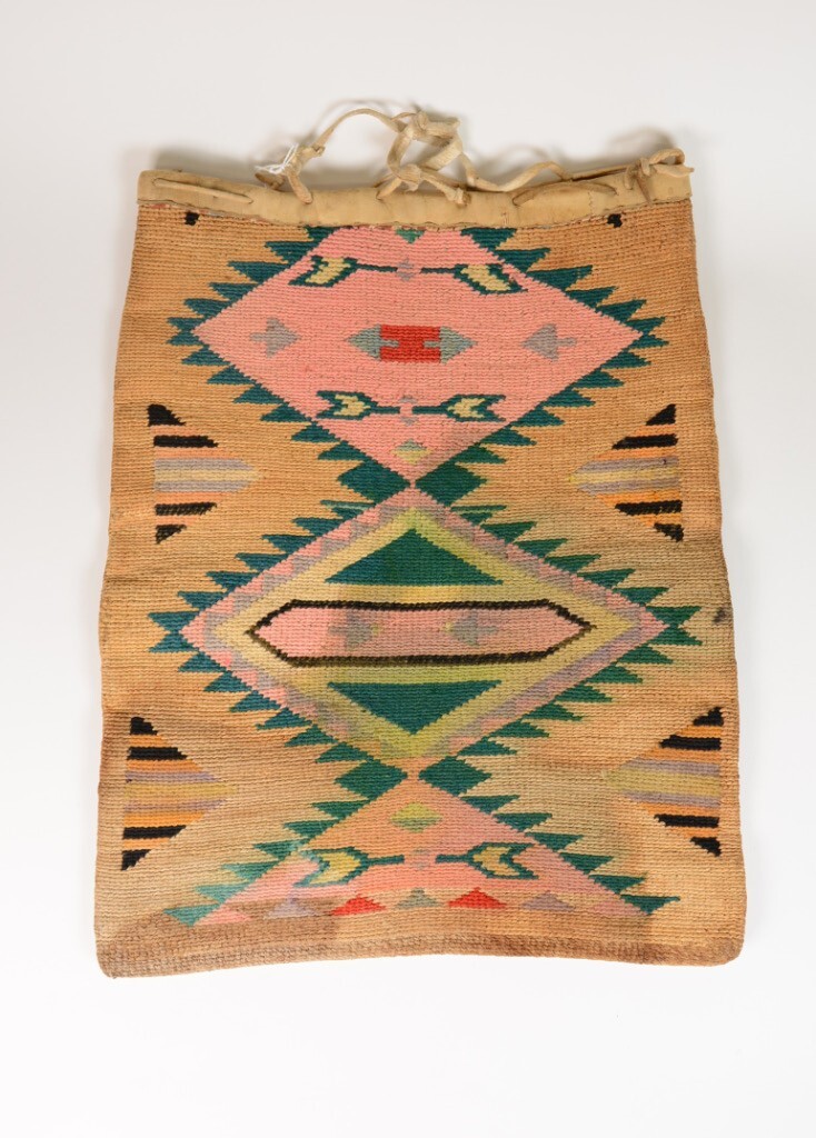 Large Nez Perce Cornhusk Bag with some wear
