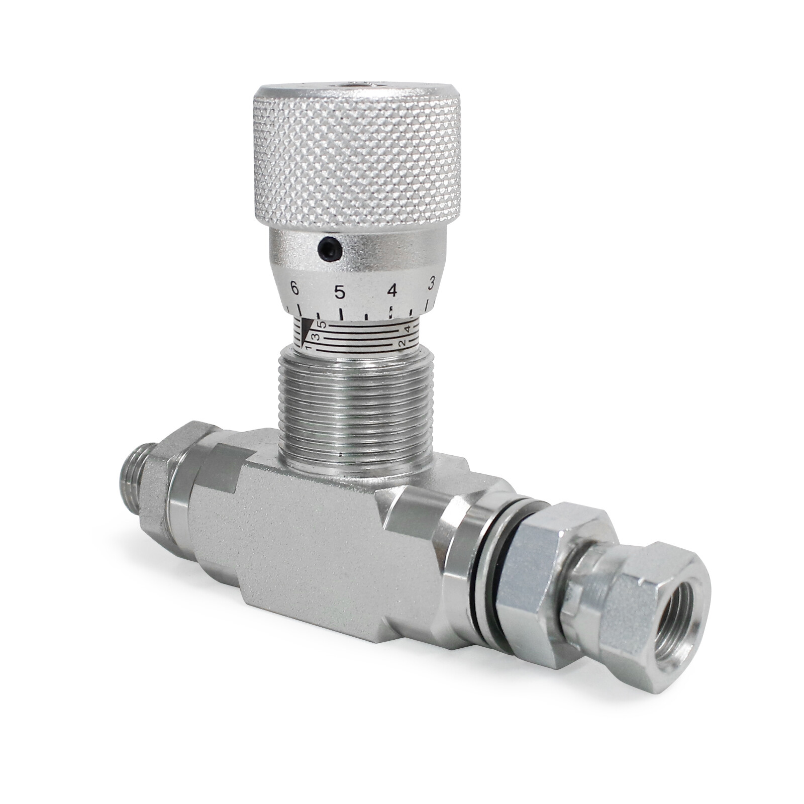 Hydraulic Flow Control Valve - STB-G3/8 - Mini Excavator - AGT - USA-3/8" L08