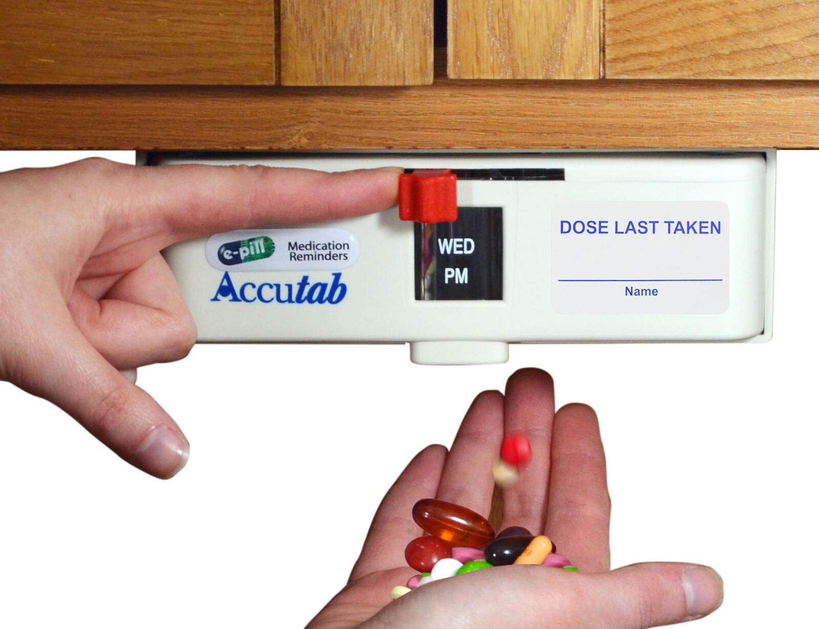 e-pill Accutab Pill Dispenser - Up to 3 Times Per Day - Large Capacity