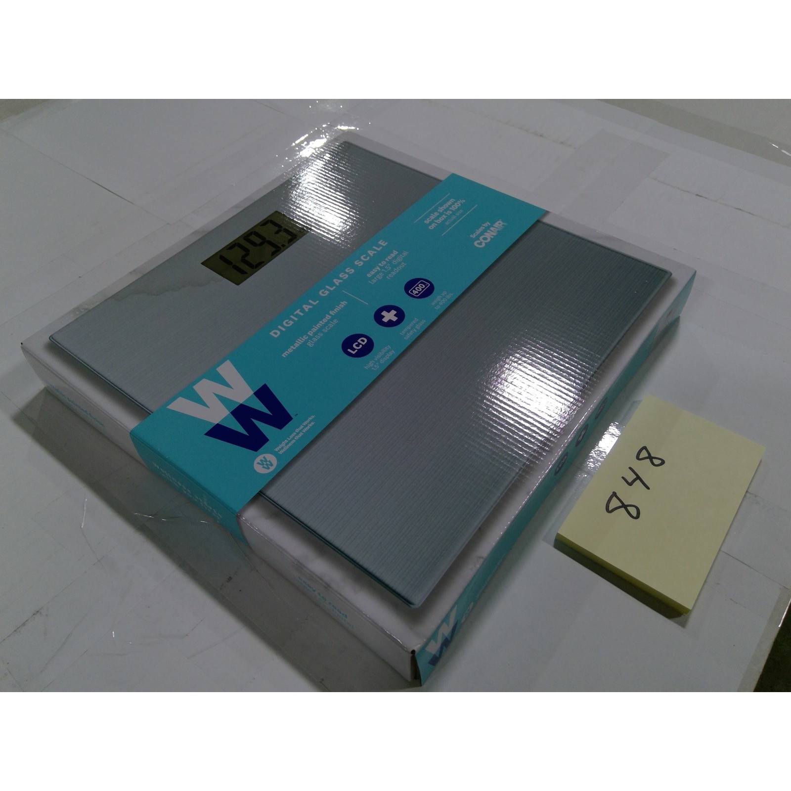 WW Digital Glass Scale Conair Silver New 400lb Capacity WW20Z Bathroom LCD