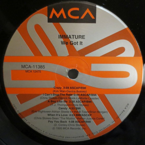 Immature - We Got It (LP, Album) (Mint (M)) - 4047703147