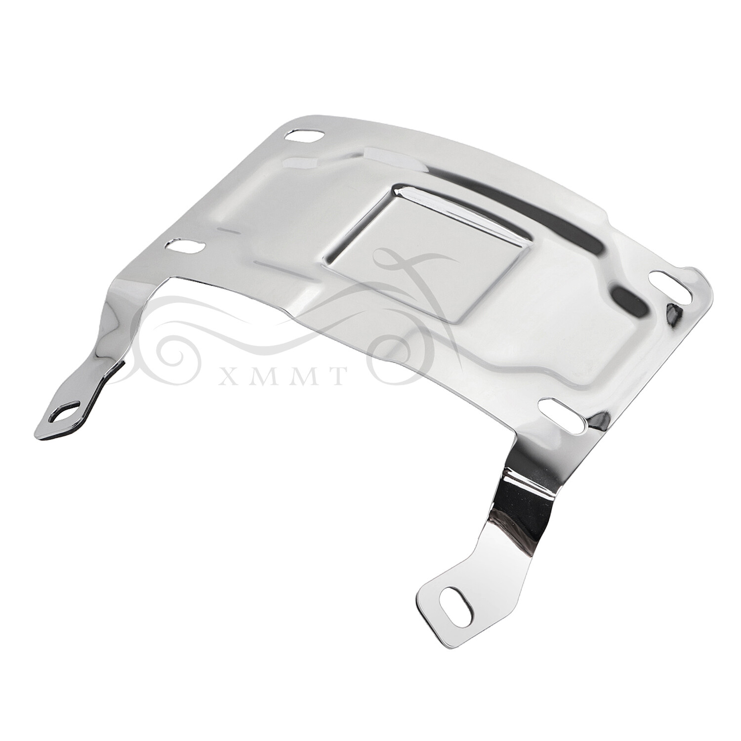 Chrome License Plate Relocation Mount Kit For Harley Tour Glide Ultra Classic