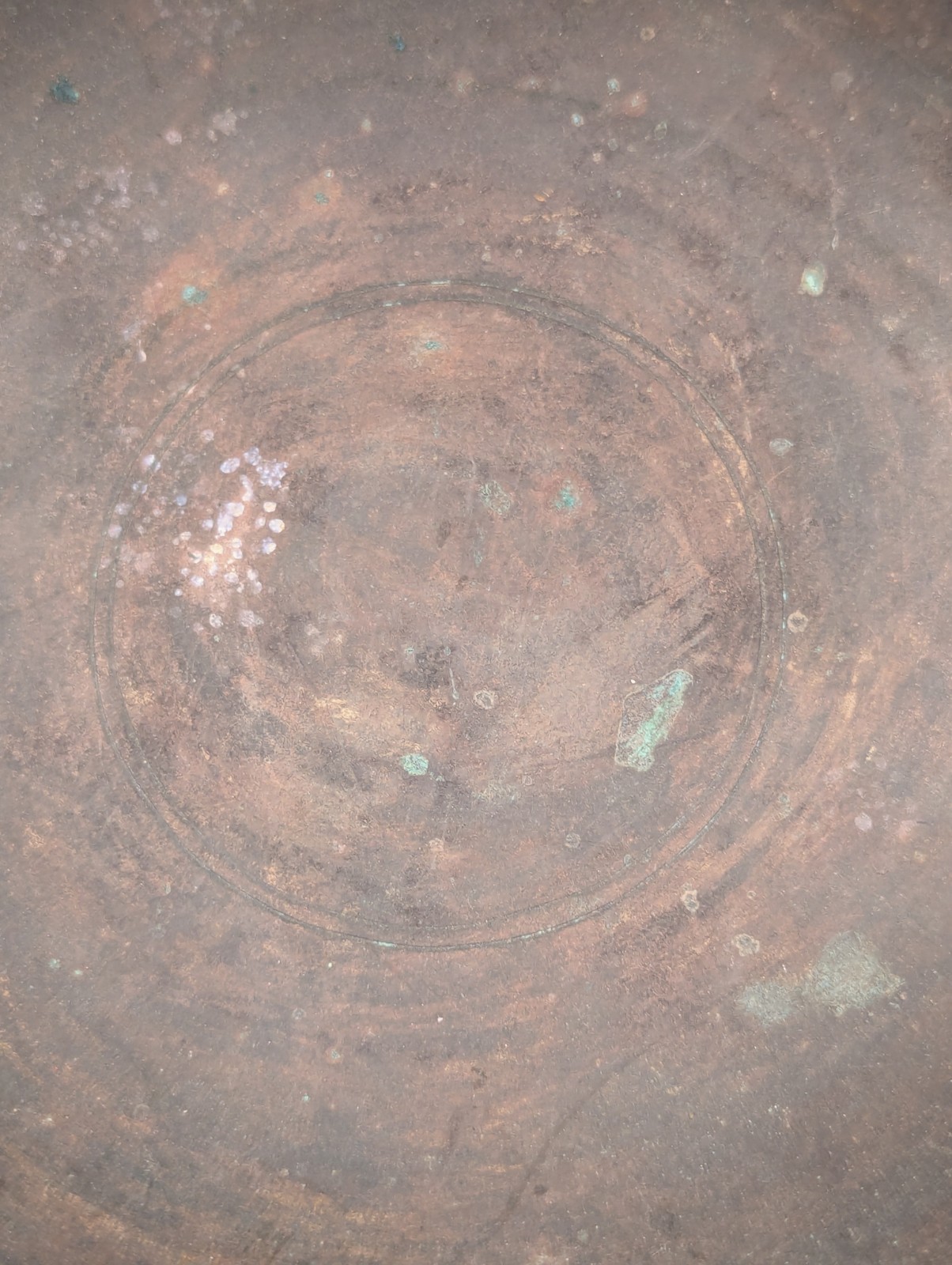 Antique Singing Bowl – Hammered Metal – Beautiful Aged Patina – Nice Sound!