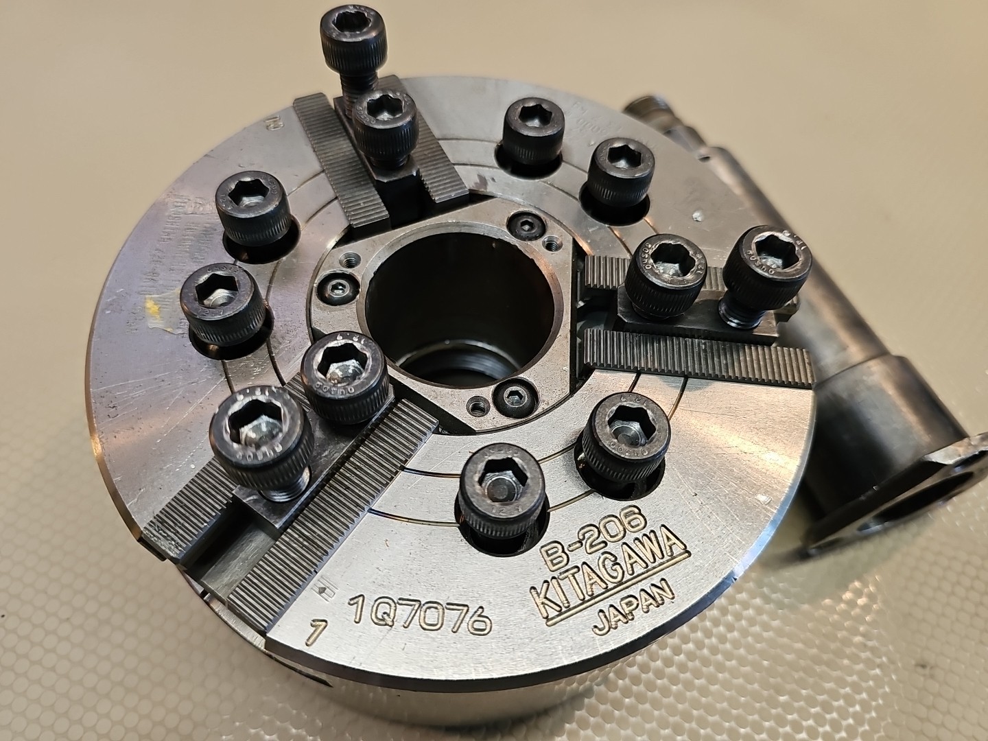 KITAGAWA 6" THREE-JAW CNC LATHE POWER CHUCK - #B-206