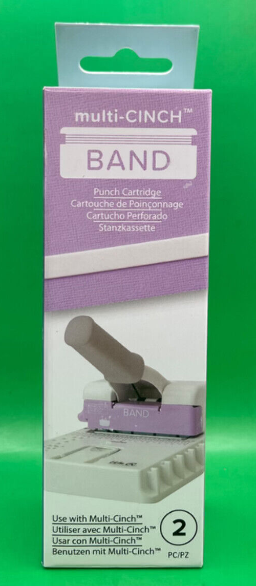New We R Makers - Multi Cinch Collection - Cartridge - Band Punch 60000845