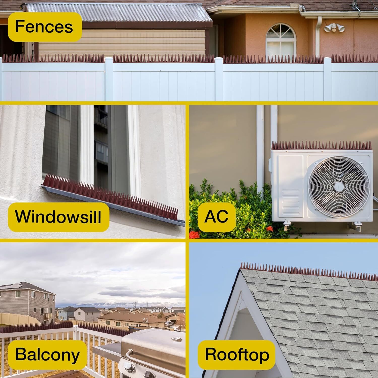 Bird Spikes Arrow Pigeon Spike Fence for Keeping Small Bird,Crow Woodpecker Away