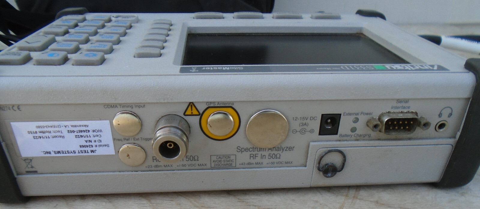 Color Anritsu S331D Site Master Cable and Antenna Analyzer w/Extras 15nnf50-1.5c